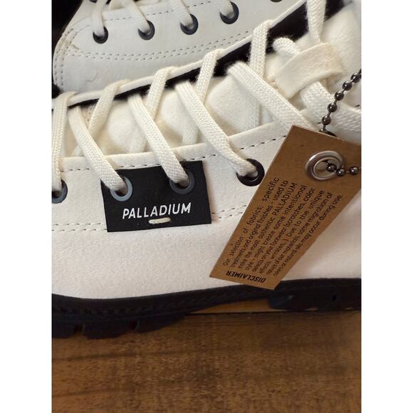 PALLADIUM Women’s Revolt Hi TX Boot In White/Black Sz 8.5 NEW - Picture 8 of 11